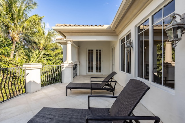 view of patio / terrace with french doors