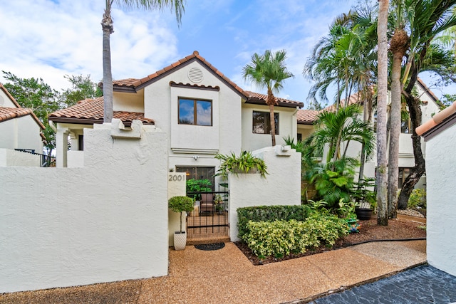 view of mediterranean / spanish house