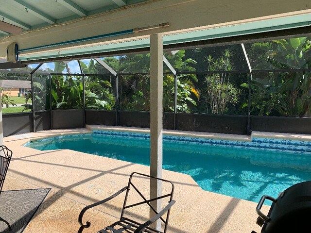 view of pool with a patio