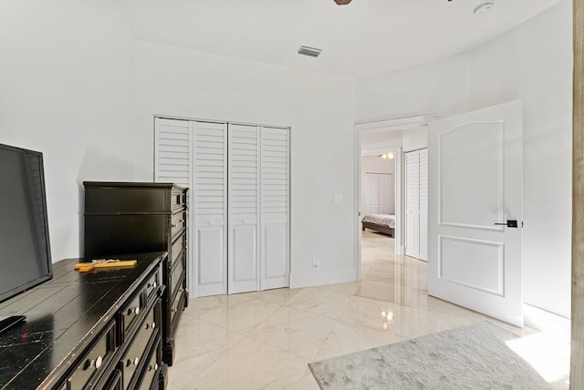 bedroom with a closet