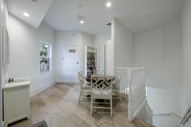 dining room featuring light hardwood / wood-style flooring