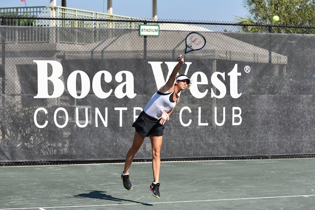 view of tennis court