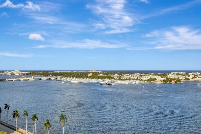 property view of water