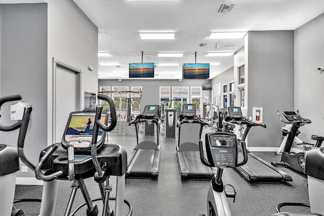 view of exercise room