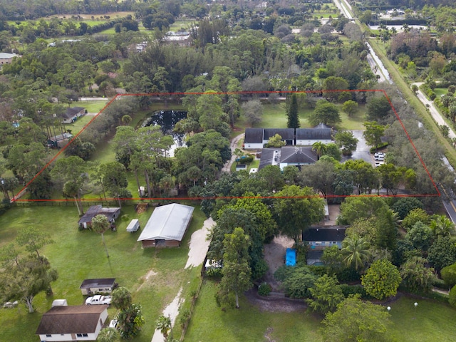 1630 F Rd, Loxahatchee Groves, FL 33470 - aerial view of property's location featuring property boundaries highlighted