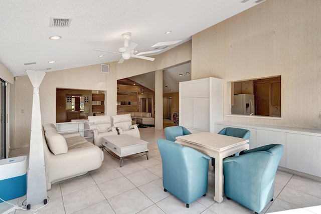 view of patio / terrace with an outdoor hangout area and ceiling fan