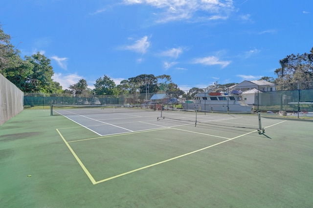 view of tennis court