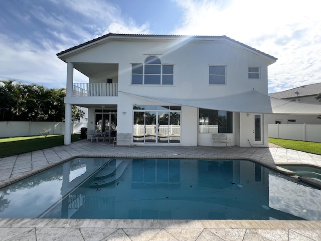 2727 Eleanor Way, Wellington, FL 33414 - view of pool with a patio and a pool with connected hot tub