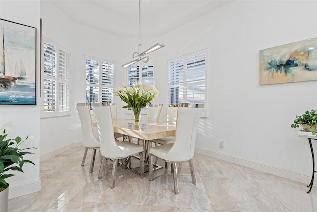 view of dining area