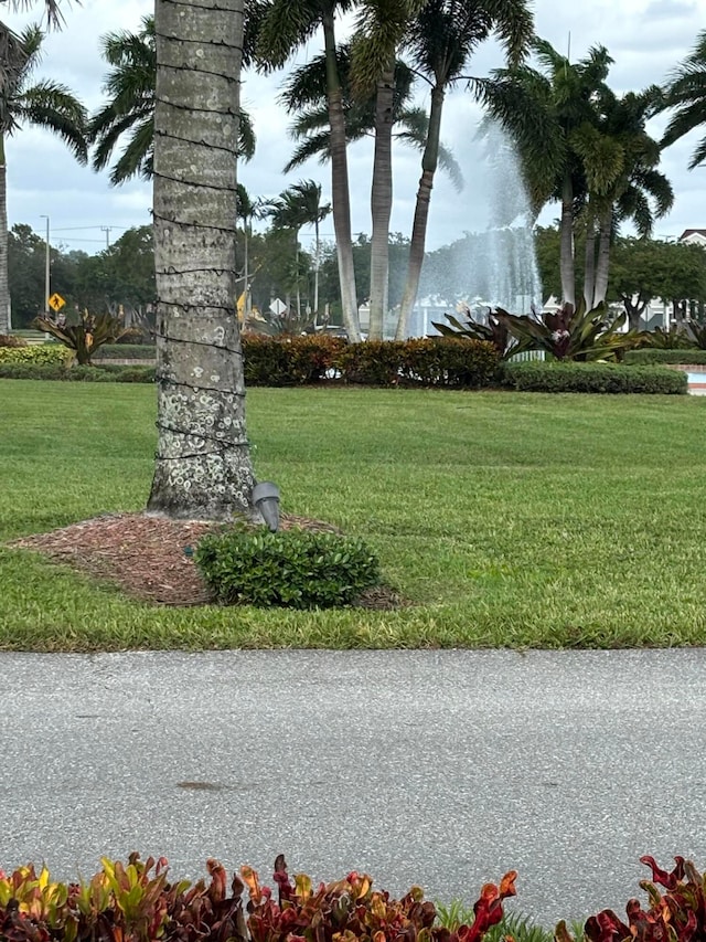 view of home's community featuring a lawn