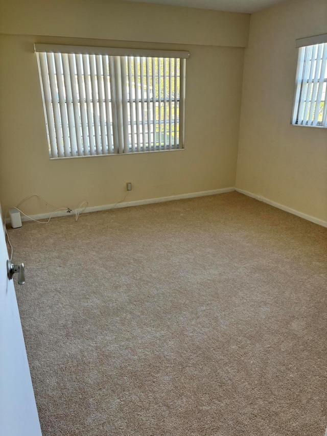 unfurnished room featuring carpet floors