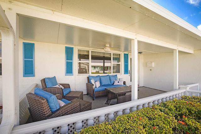 view of patio / terrace featuring outdoor lounge area