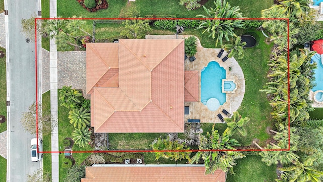 birds eye view of property
