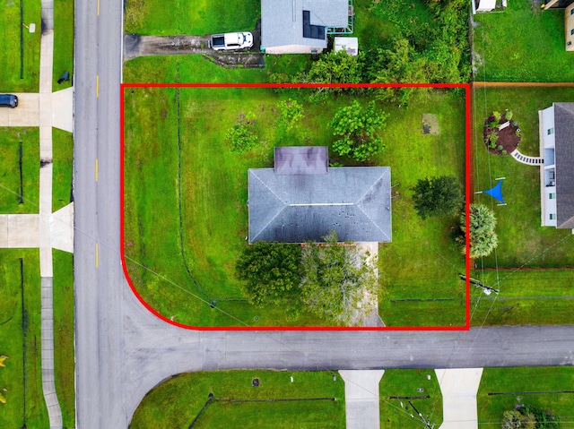 1801 SW Beeker St S, Port Saint Lucie, FL 34953 - aerial overview of property's location with property boundaries highlighted