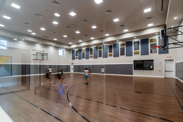 view of basketball court