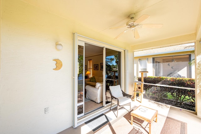 view of sunroom / solarium