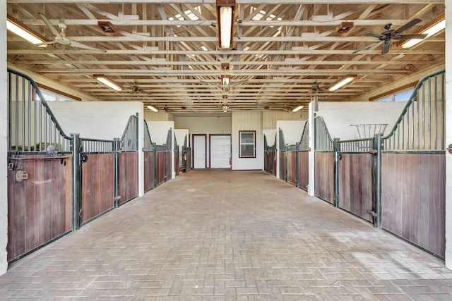 view of horse barn