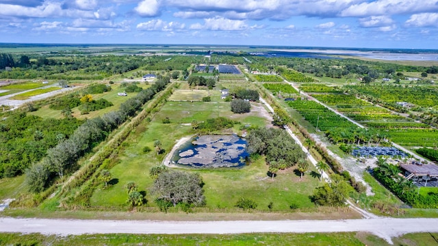 bird's eye view featuring a rural view