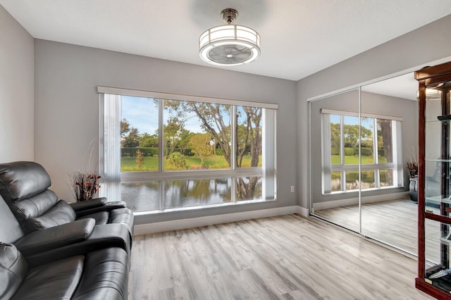 interior space featuring light hardwood / wood-style floors