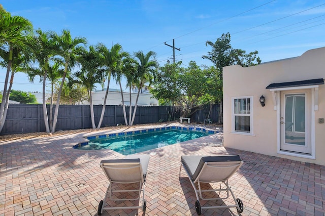 view of pool with a patio