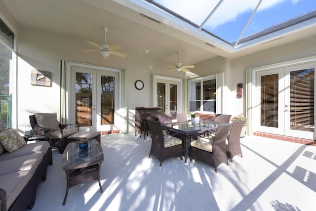 view of patio / terrace with french doors