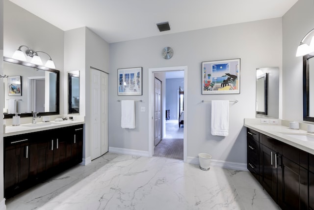 bathroom featuring vanity