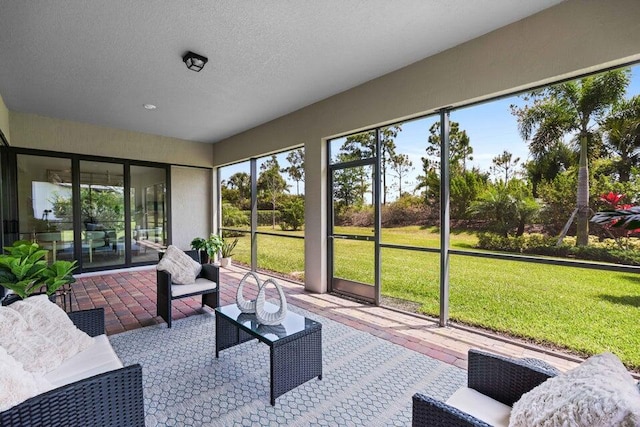 view of sunroom