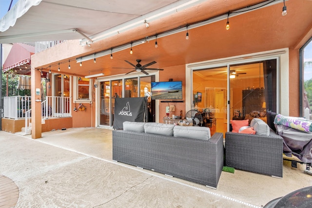 view of patio / terrace featuring an outdoor hangout area