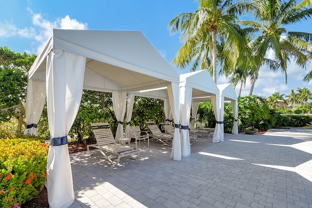 view of property's community featuring a gazebo