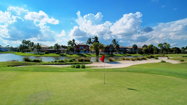 view of community featuring a water view