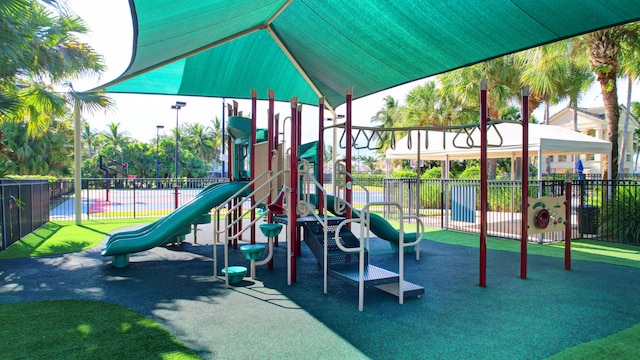 view of play area