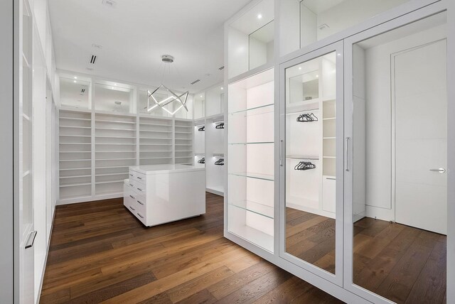 298 W Key Palm Rd, Boca Raton, FL 33432 - spacious closet featuring dark wood-style floors