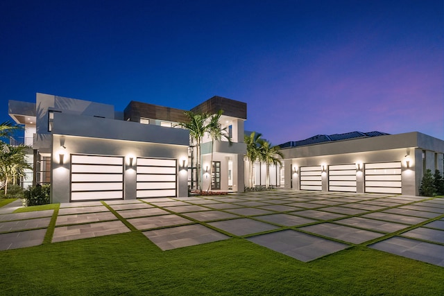 modern home with a garage