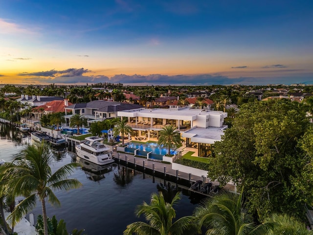 298 W Key Palm Rd, Boca Raton, FL 33432 - aerial view of residential area with a large body of water