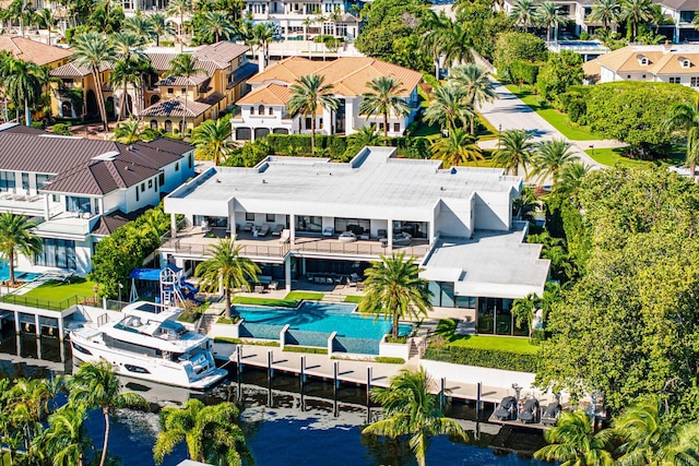 298 W Key Palm Rd, Boca Raton, FL 33432 - aerial perspective of suburban area featuring a nearby body of water