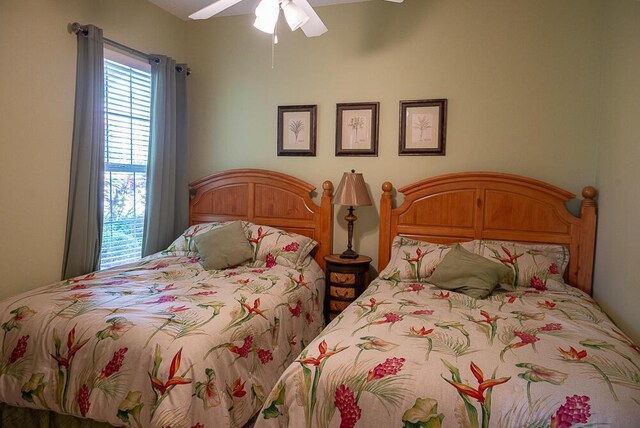 bedroom with light carpet