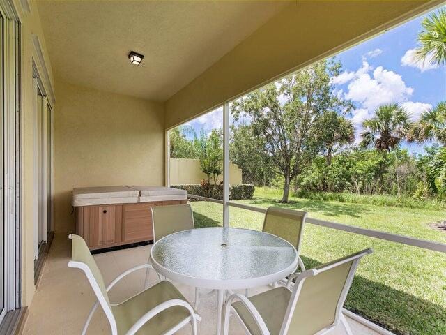 view of sunroom / solarium