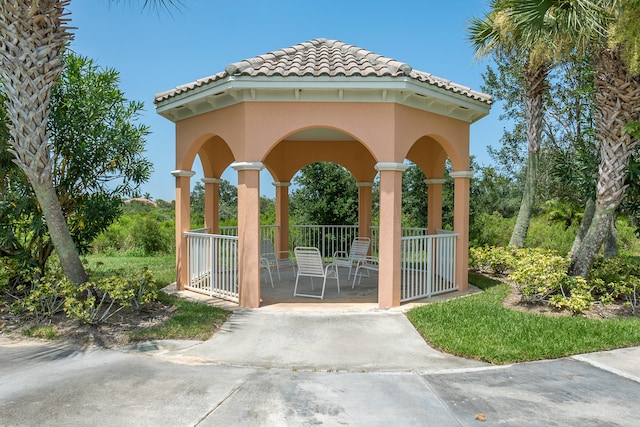 exterior space featuring a gate and fence