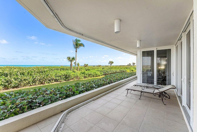 balcony with a rural view