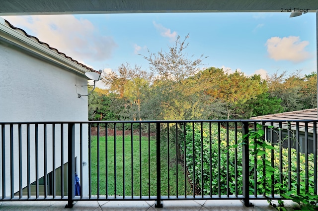 view of balcony