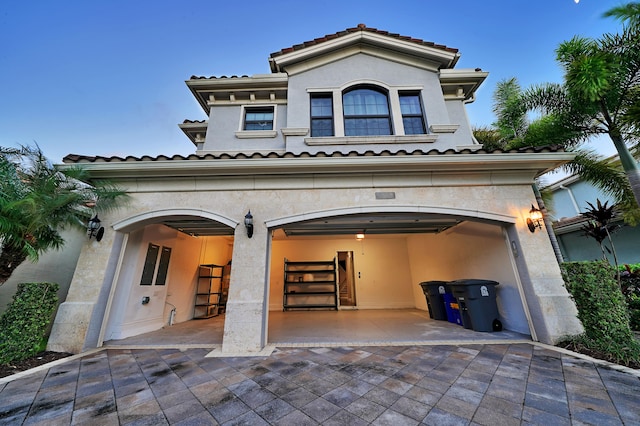 view of mediterranean / spanish-style house