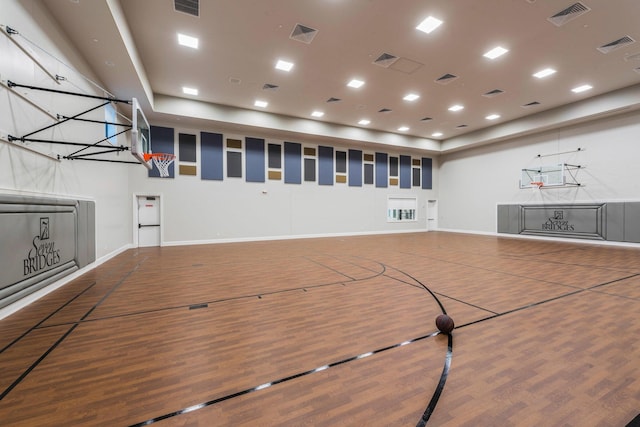 view of basketball court