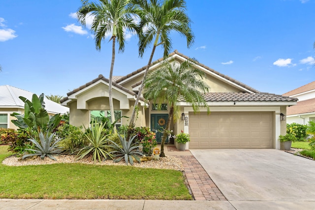 view of front of home featuring a garage