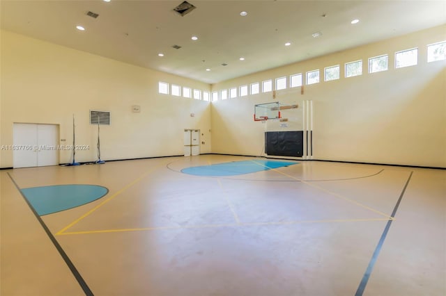 view of sport court featuring community basketball court