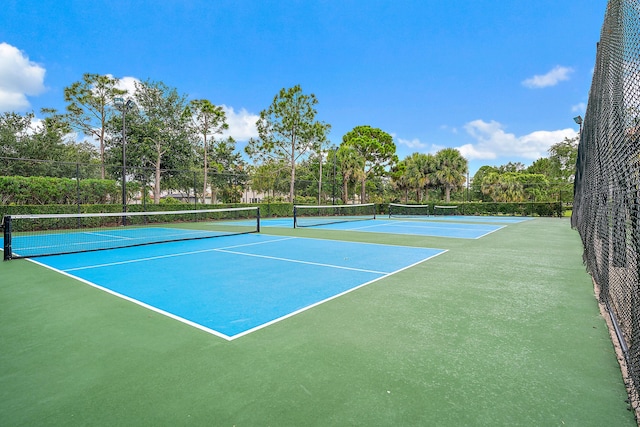 view of tennis court