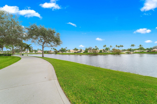 property view of water