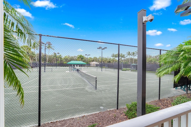 view of tennis court