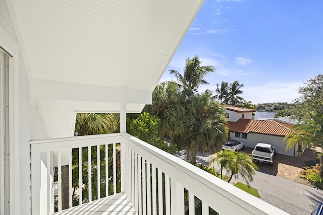 view of balcony