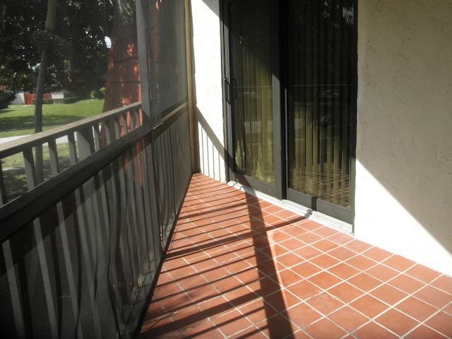 view of balcony