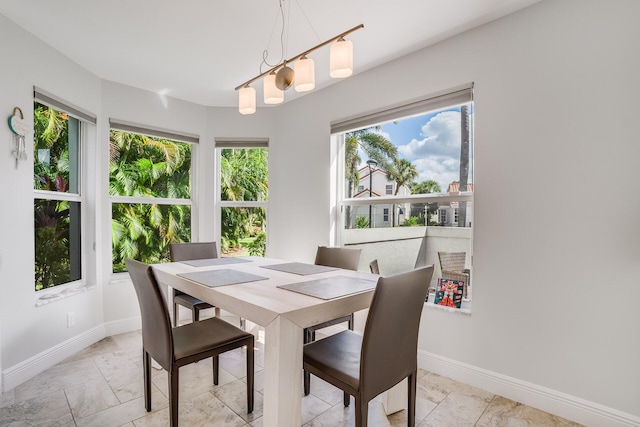 view of dining area